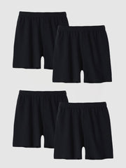 4-Pack Girls Casual Skinny Shorts for Sports Leisure Comfortable and Breathable