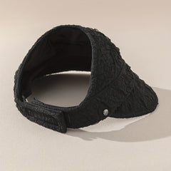 Embossed Visor Hat Foldable UV Protection Sun Hat