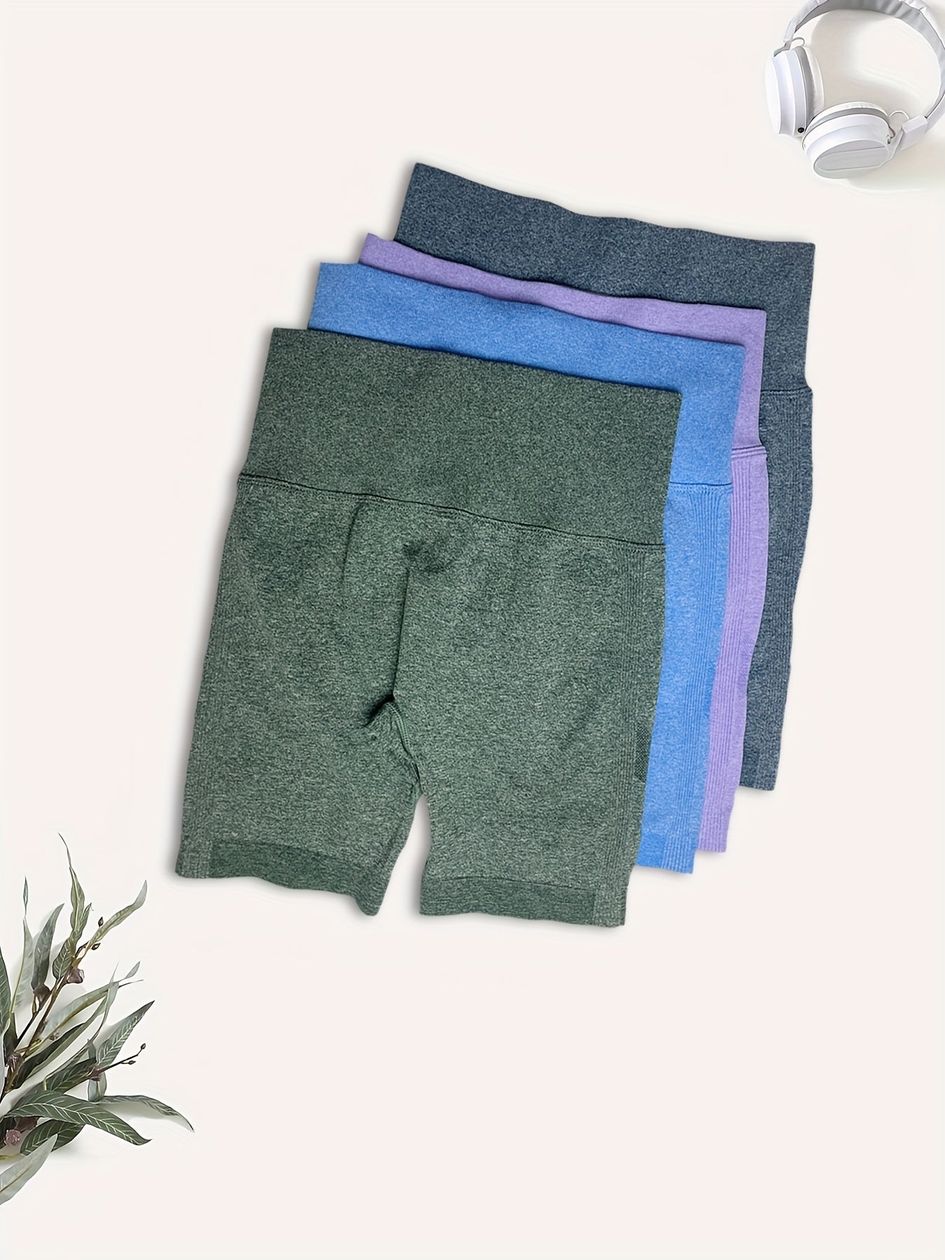 Seamless Yoga Shorts High Stretch Sports Shorts