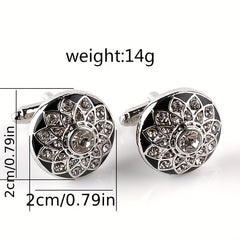Zircon Business Cufflinks for Men
