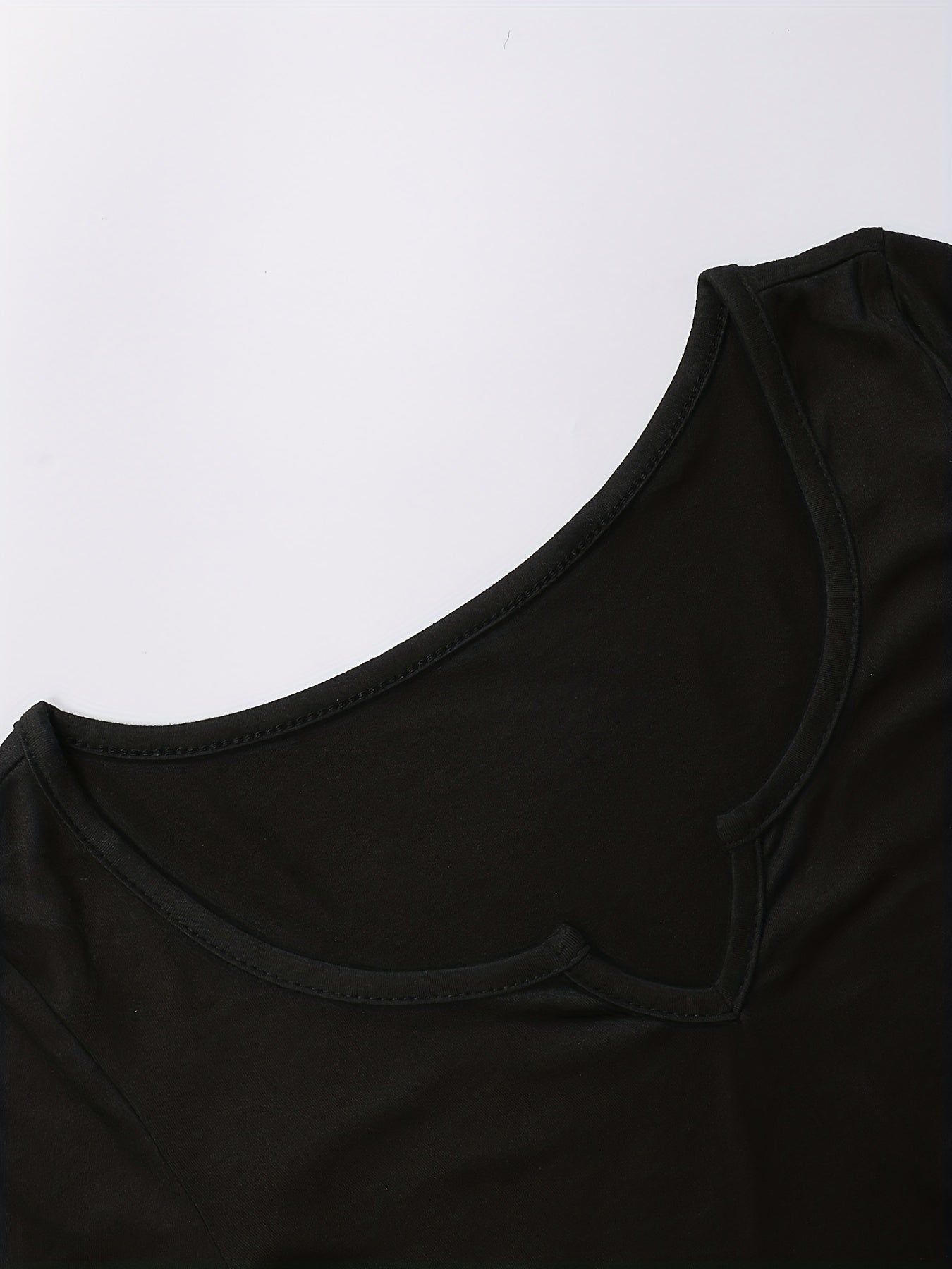 Notched Neck Slim Romper Jumpsuit Short Sleeve Casual