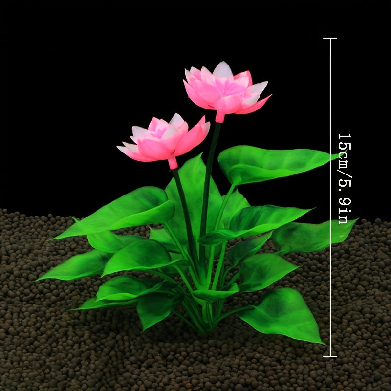 Artificial Lotus Flower Decorations for Aquarium