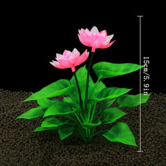 Artificial Lotus Flower Decorations for Aquarium