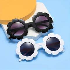 Y2K Flower Shape Sunglasses for Girls, Outdoor Sun Protection Party