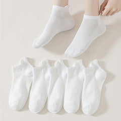 6 Pairs Women's Essential Low Cut Ankle Socks Soft Lightweight Stockings