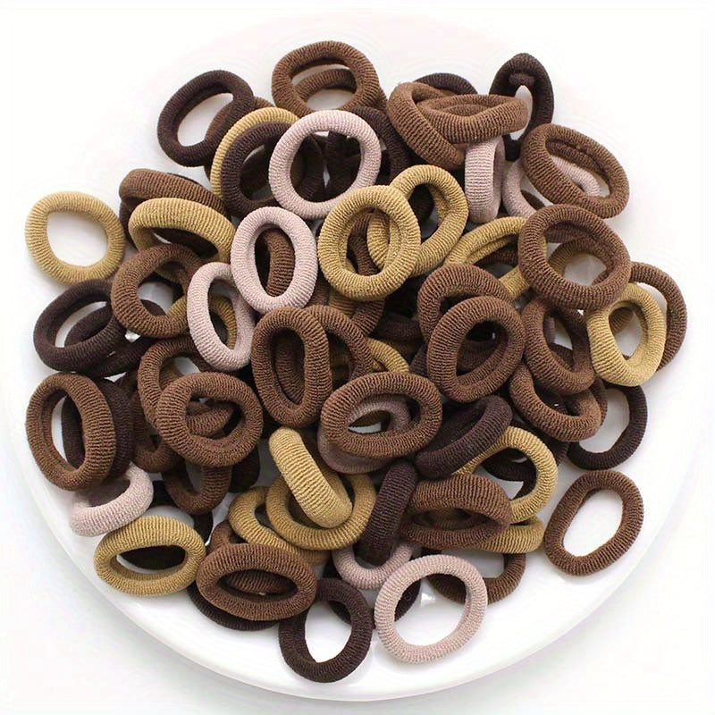 200pcs Vibrant Hair Ties Elastic Ponytail Holders for Girls & Kids