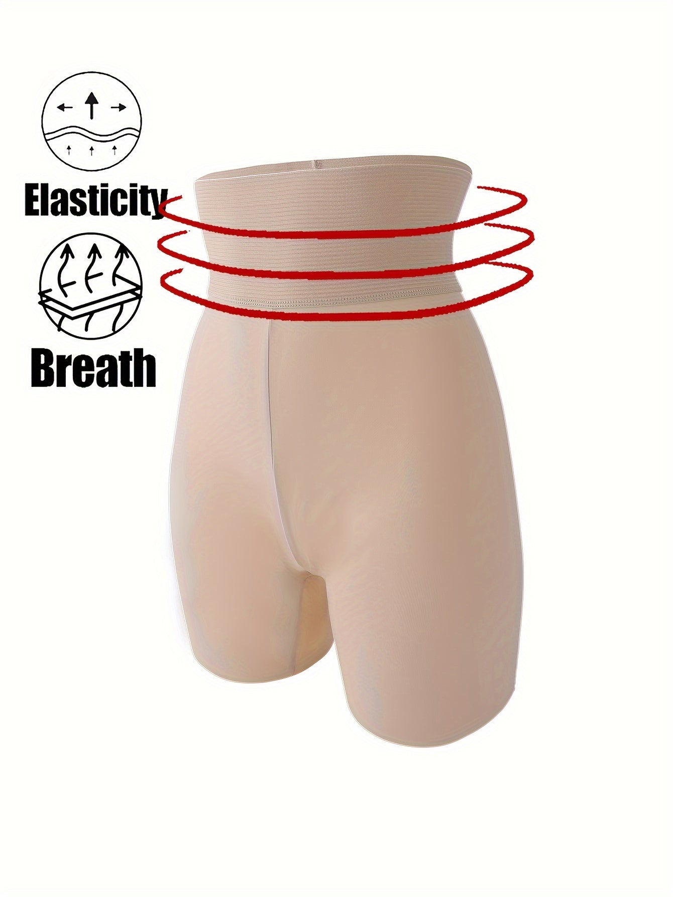 Solid Shaping Shorts Tummy Control Compression Slimming Underwear