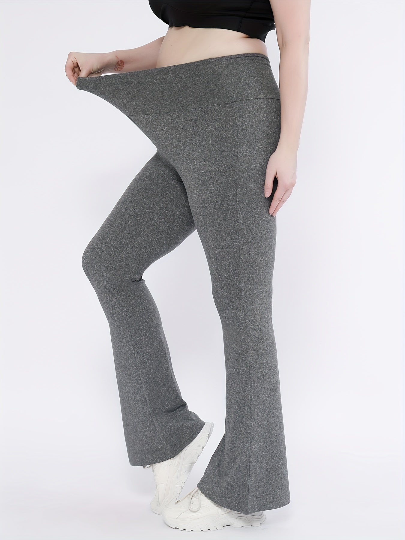Wide Waistband Yoga Trousers
