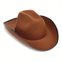 Pink Brown Cowboy Hat Dress Up Costume Clothes Pretend Play Party Favors