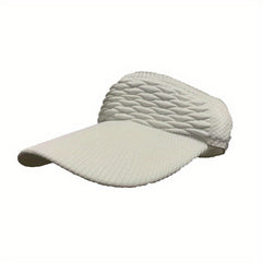 Women's Textured Sun Visor Hat Top Breathable Sun Hat for Tennis Golf