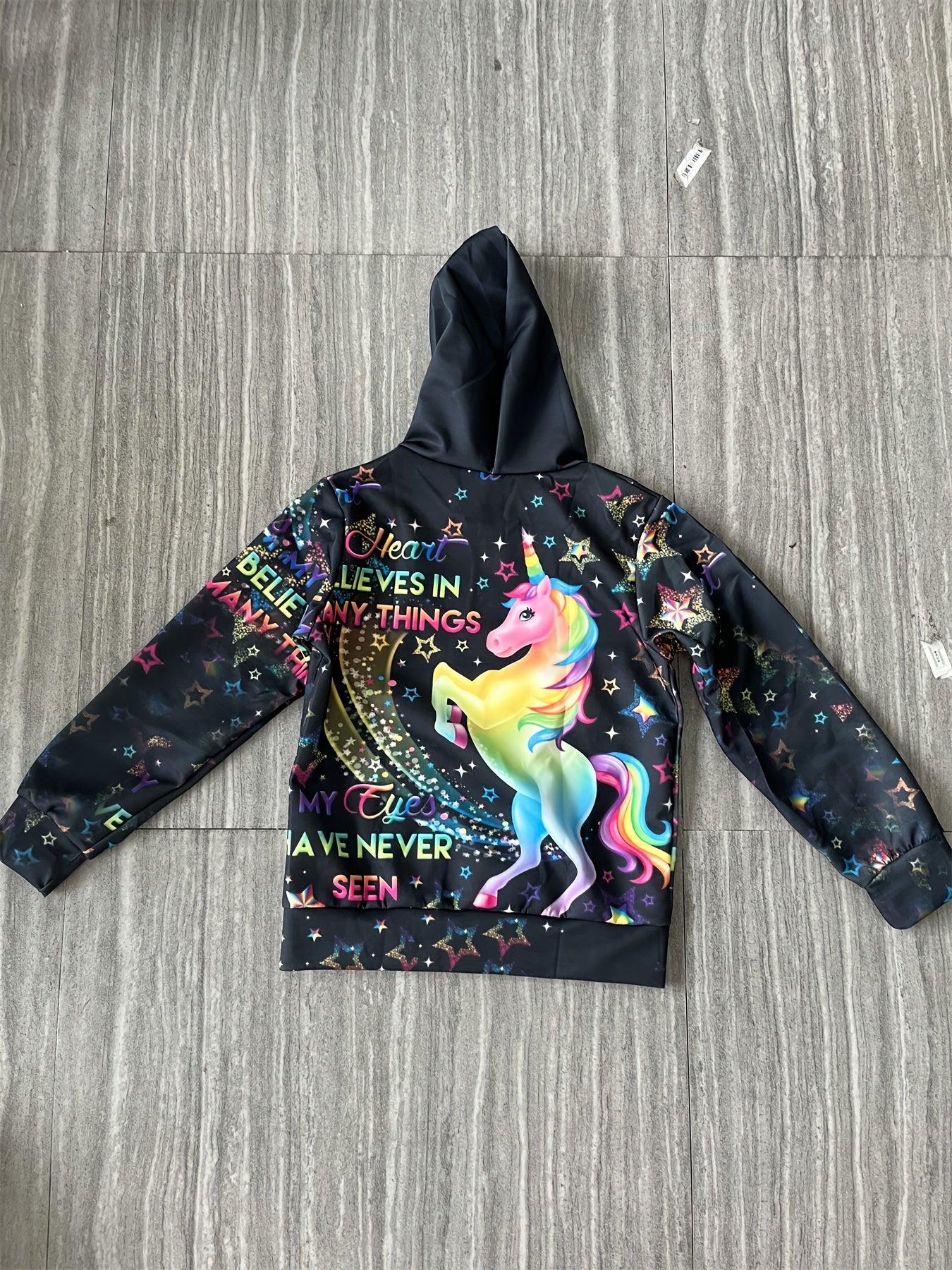 Kids Unicorn Long Sleeve Hoodie
