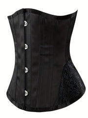 Tummy Control Lace Up Corset Underbust Body Shaper