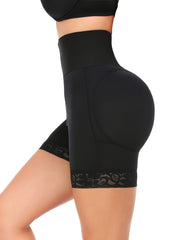Lace Trim Shaping Panties Tummy Control Butt Lifting Zipper Panties
