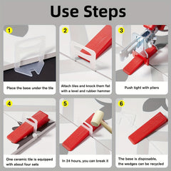 500pcs Tile Leveling Clips 1.5mm 2mm 3mm