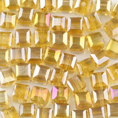 50pcs 6mm AB Plated Glass Crystal Beads DIY Jewelry Accessories