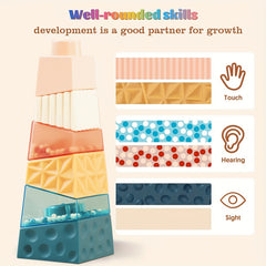 6 Piece Baby Stacking Toys for Balance Sorting Early Education Boys & Girls