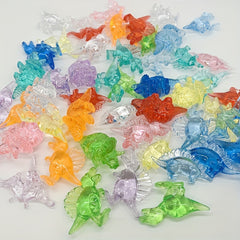 24pcs Dinosaur Toys Acrylic Dino Decoration Gems DIY Happy Birthday Party