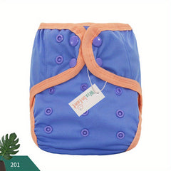 WizInfant Waterproof Plain Cloth Diaper, FashionPrint, 2-27KG