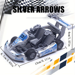 1 32 Alloy Pull back Kart Model Racing Car light Green