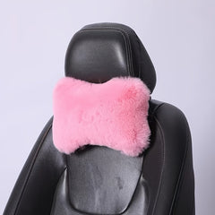 Rabbit Plush Car Headrest Pillow Set