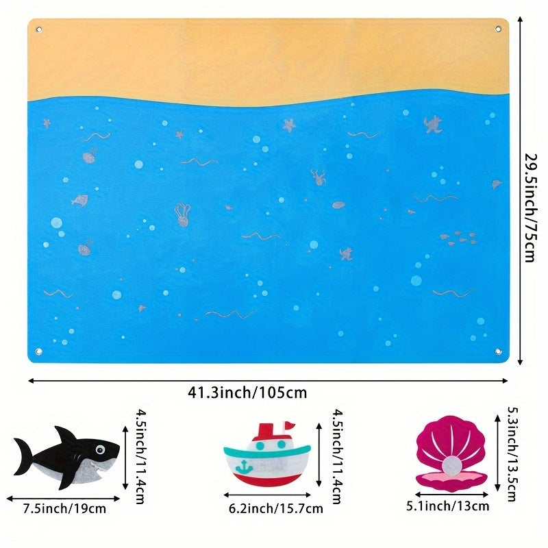 Under The Sea Felt Board Story Set - Ocean Creatures Aquarium Play Kit