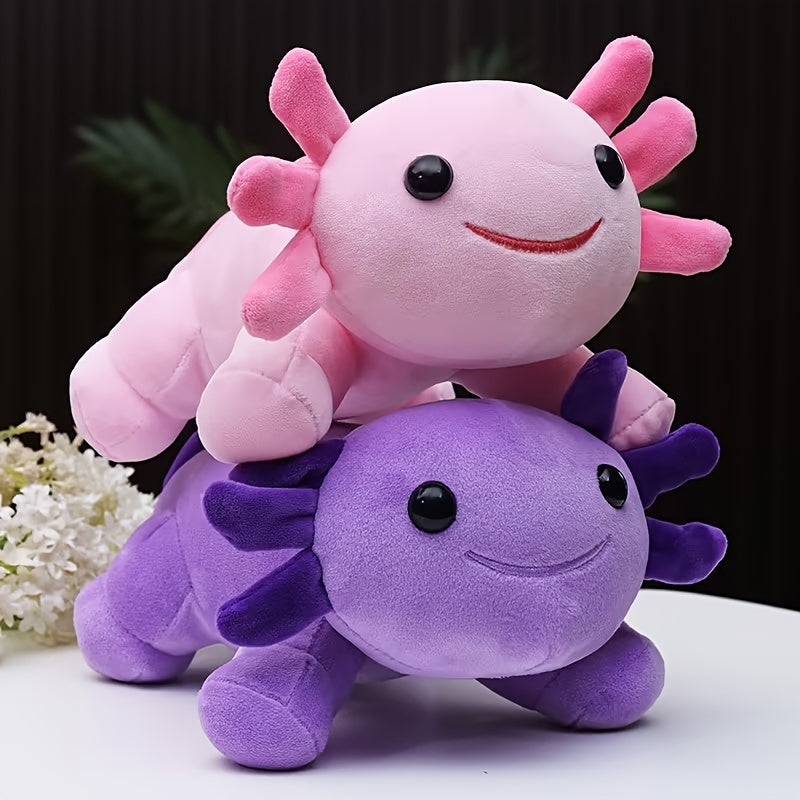 63 Inch Cartoon Axolotl Stuffed Toy Hexagonal Dinosaur Fish Stuffed Toy