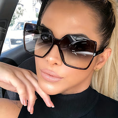 Large Square Sunglasses For Women Men Gradient Glasses UV400
