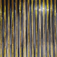 2M 18 Stripes Golden Foil Curtain Party Decor