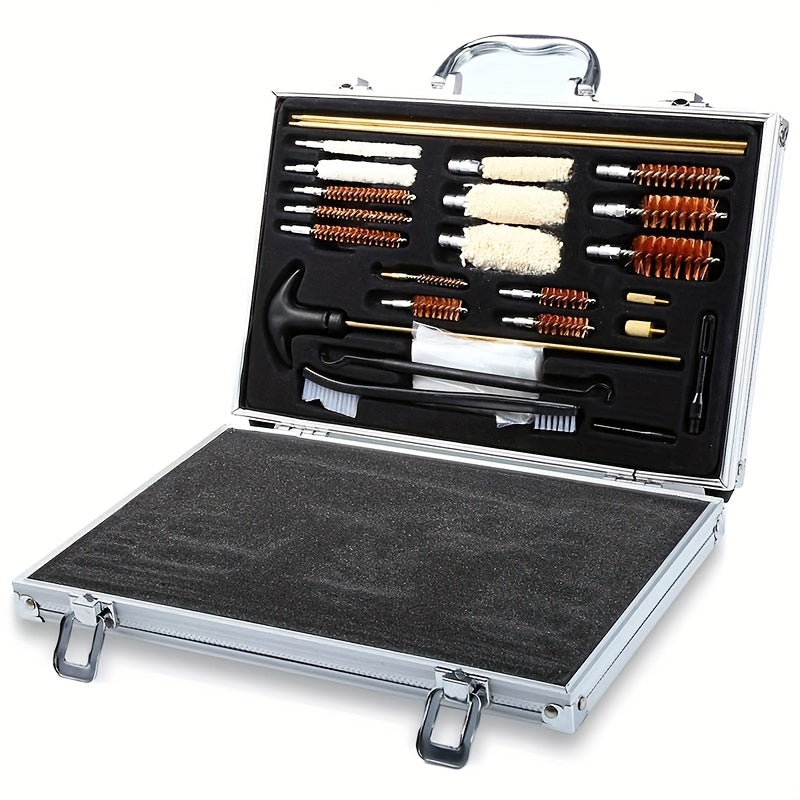 25pcs GK08 Copper Wire Brush Set Aluminum Box Heavy Duty Cleaning Tool