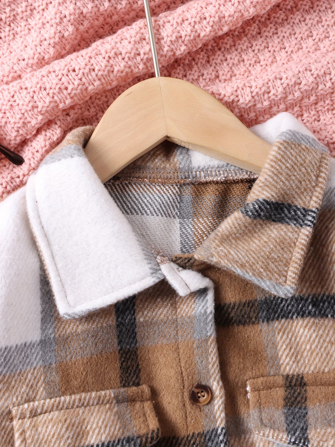 Toddler Boy's Plaid Shirt & Sweatpants Set Casual Outfits Kids Spring Fall