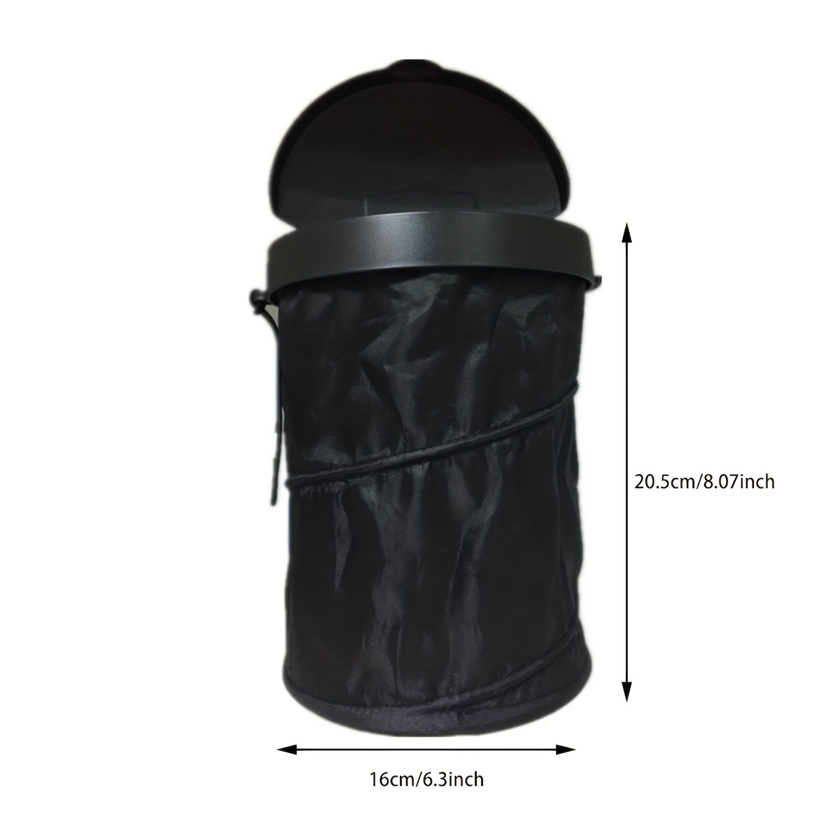 Car Mounted Trash Can Folding Hanging Creative Function With Cover