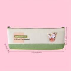 Triangle Pencil Case Student Learning Supplies Stationery Storage Bag