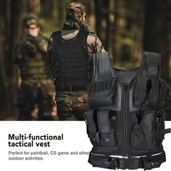Outdoor Men's Vest With Detachable Belt And Holster