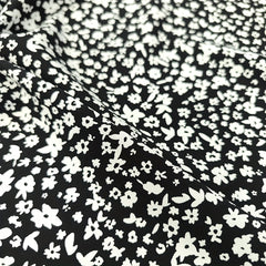 1yd Faux Cotton Fabric for DIY Clothes Pants Dress Quilt Covering