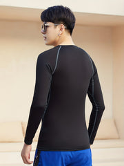 Men's Quick Dry Skinny Fit Tee Gym Training