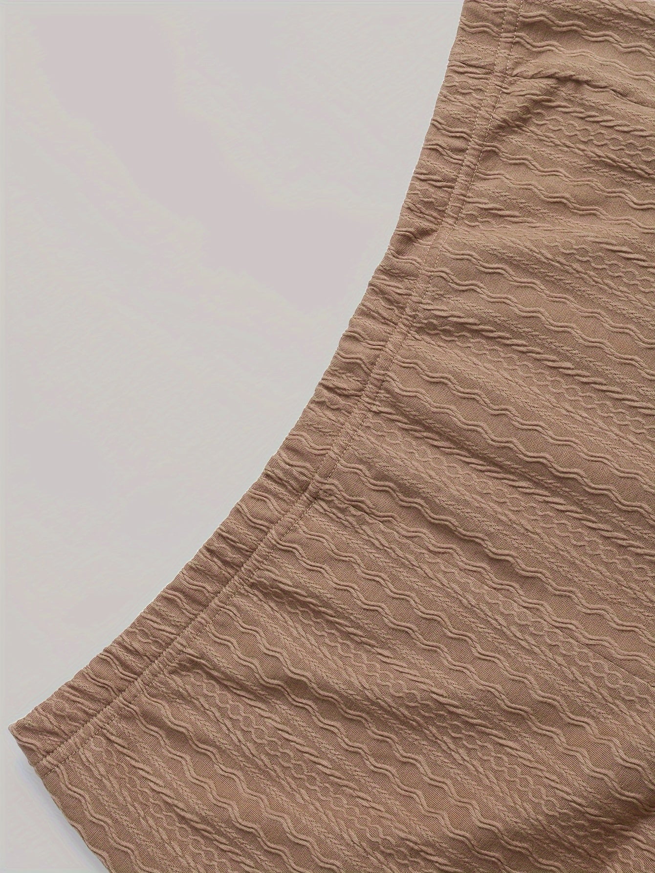 Solid Jacquard Top & Pants 2 Piece Set