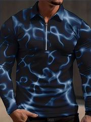 Tie Dye Men's Custom Fit Long Sleeve Shirt