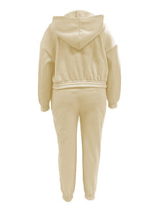 3-Piece Zip Up Hoodie, Tank Top & Pants Set
