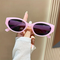 Y2K Cat Eye Oval Sunglasses UV400 Sun Shades