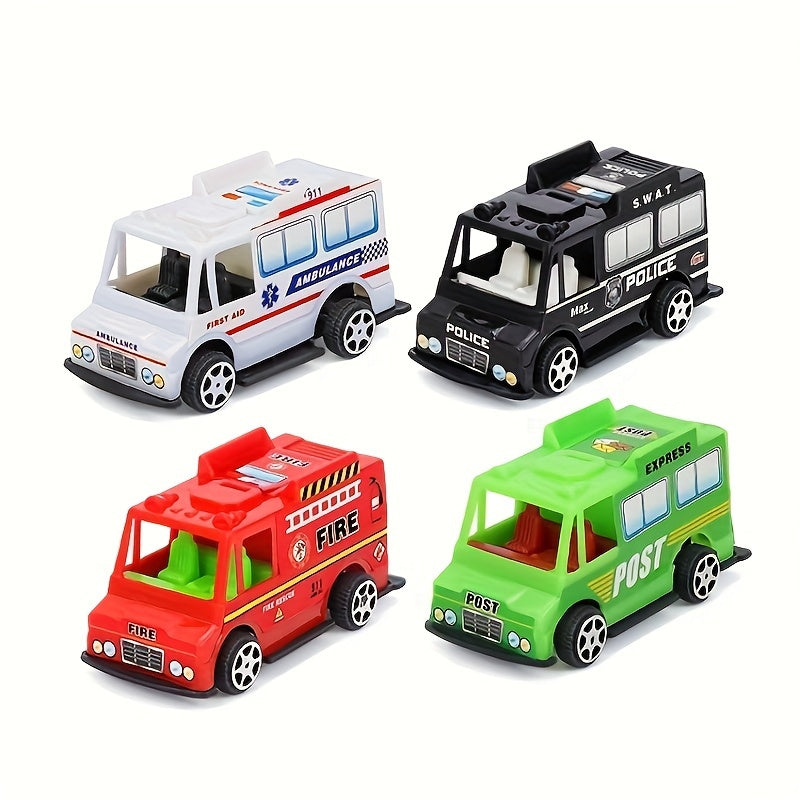 Pull Back Toy Car Fast Food Bus Mold Inertia Educational Toy