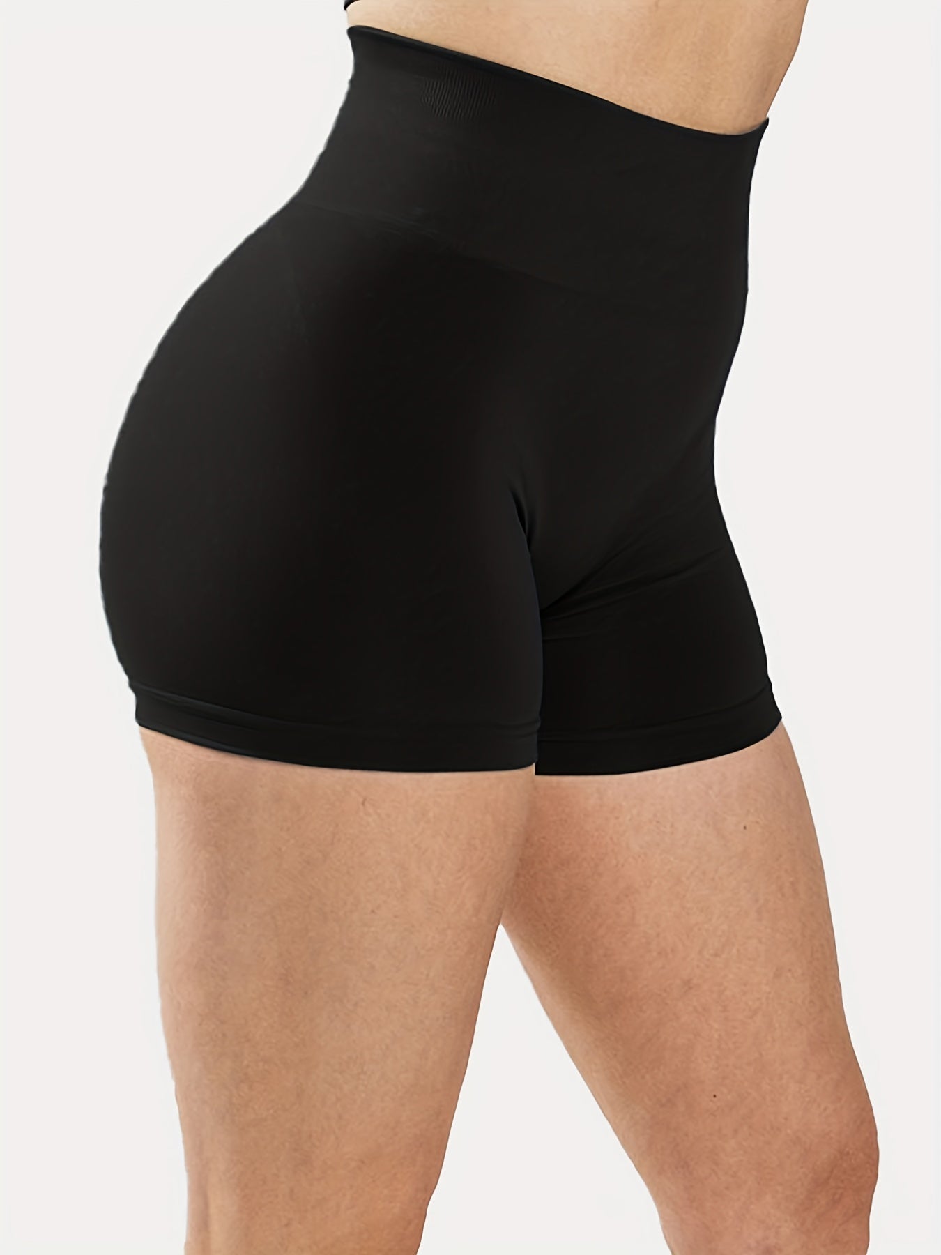 Women's High Waist Yoga Shorts - Stretchy and Comfortable Gym Sports Shorts