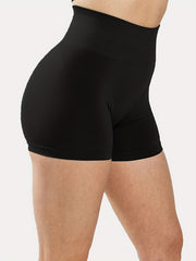 Women's High Waist Yoga Shorts - Stretchy and Comfortable Gym Sports Shorts