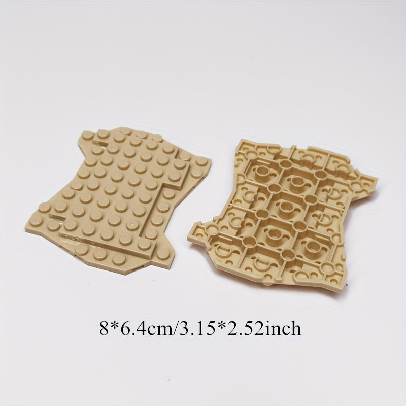 4pcs Irregular Baseplate Building Blocks for Children, Halloween Theme