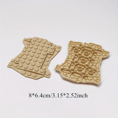 4pcs Irregular Baseplate Building Blocks for Children, Halloween Theme