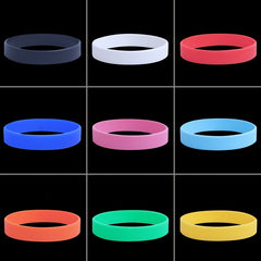 5 pcs Basketball Silicone Wristbands for Fans and Parties