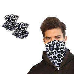 2 Pcs Magic Neck Gaiter Bandana Half Face Balaclava for Running Fishing