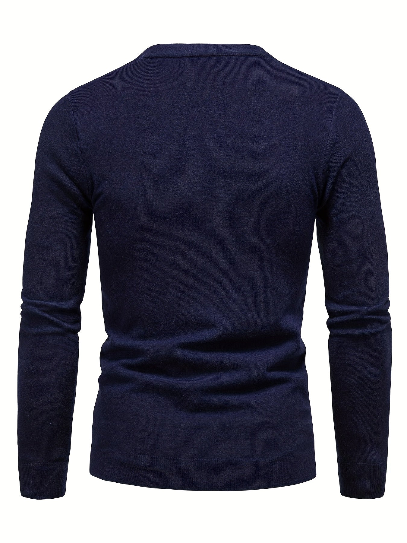 Cartoon Pumpkin Jack O Lantern Slim Warm Sweater Men's Casual Retro Style Middle