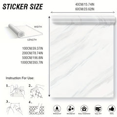 Peel and Stick Marble Wallpaper - Waterproof Self-Adhesive