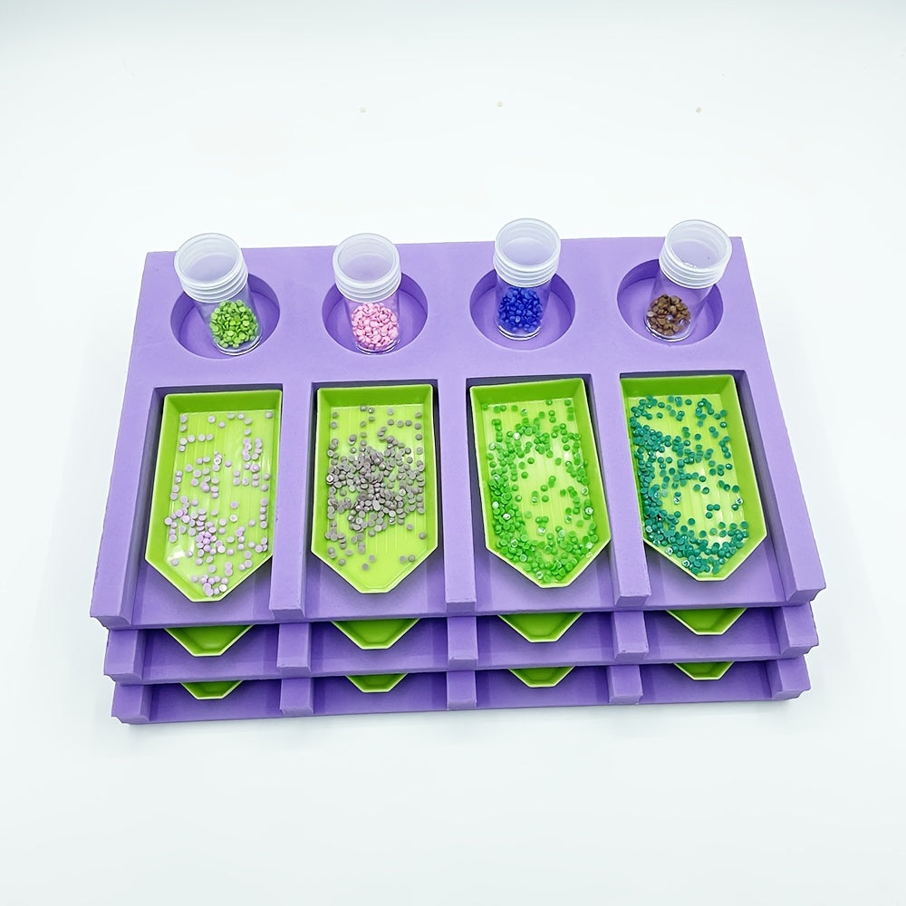 Foam Purple Diamond Painting Tool Tray Plate Organizer