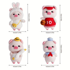 4pcs English Product Doll Wool Felt DIY Pack